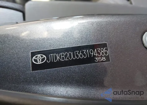 2006 Toyota Prius from USA, damaged, VIN JTDKB20U363194385